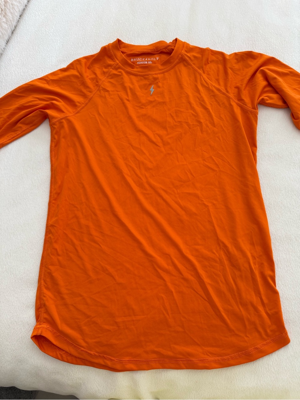 BRUCE BOLT Youth Long Sleeve Tee - Orange